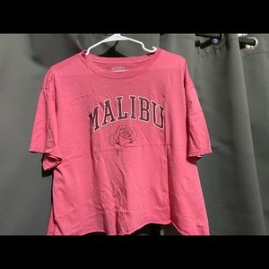 Women’s Malibu Rose short sleeve cropped T-shirt